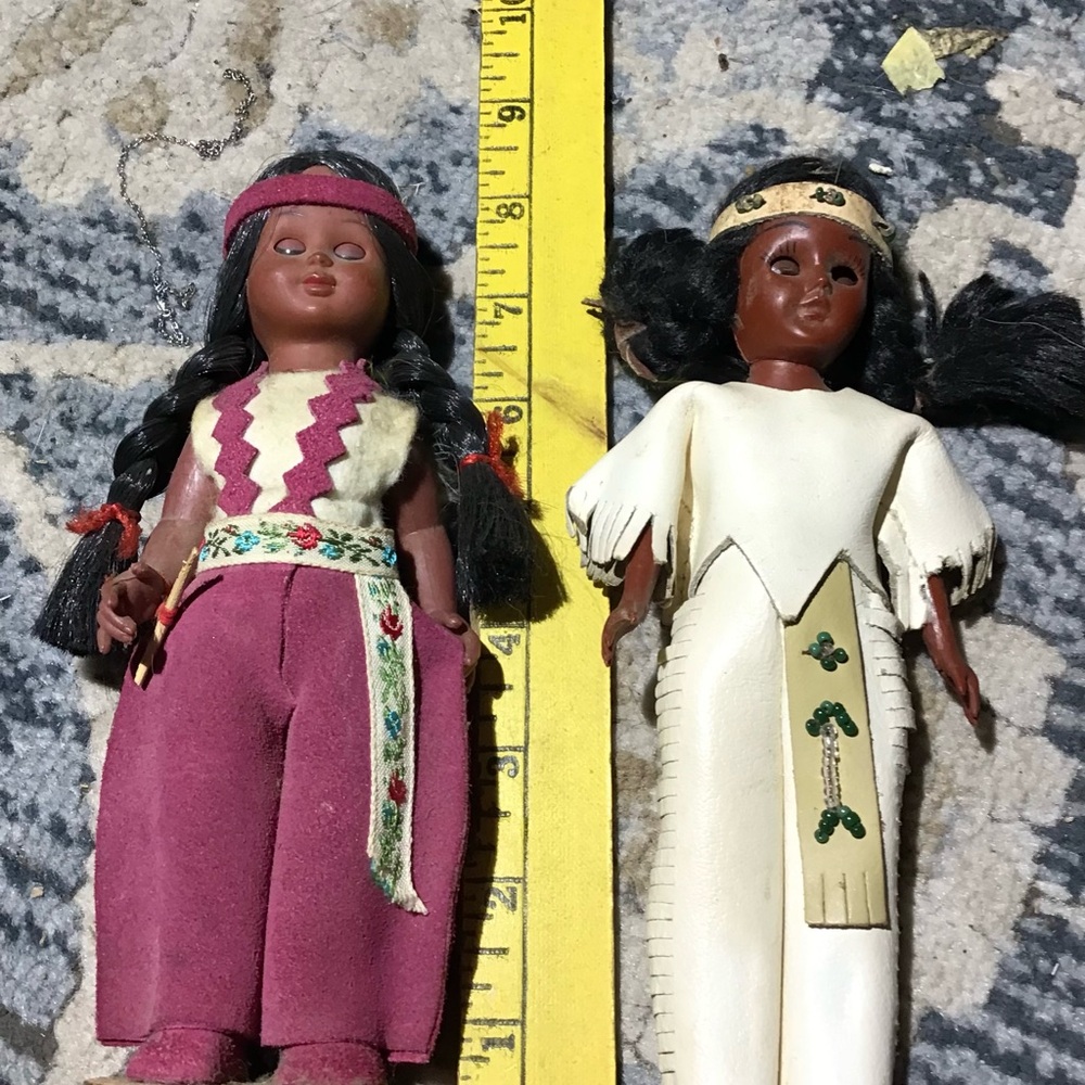 Vintage Handmade Carlson American Indian Dolls